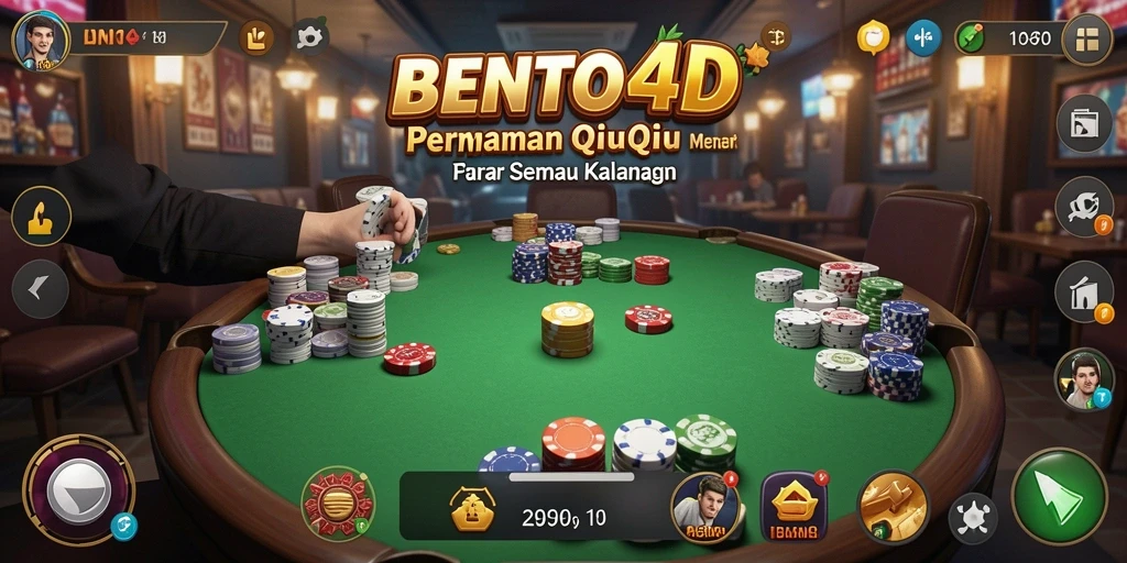 Screenshot gameplay BENTO4D yang menampilkan aksi seru QiuQiu.