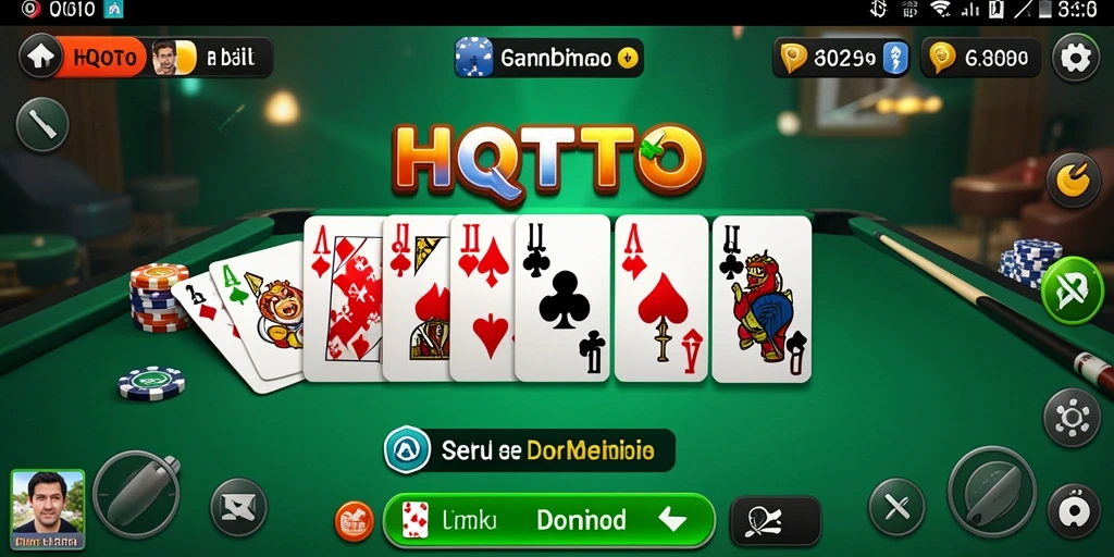 Screenshot menunjukkan gameplay intens dan seru di HQTOTO.