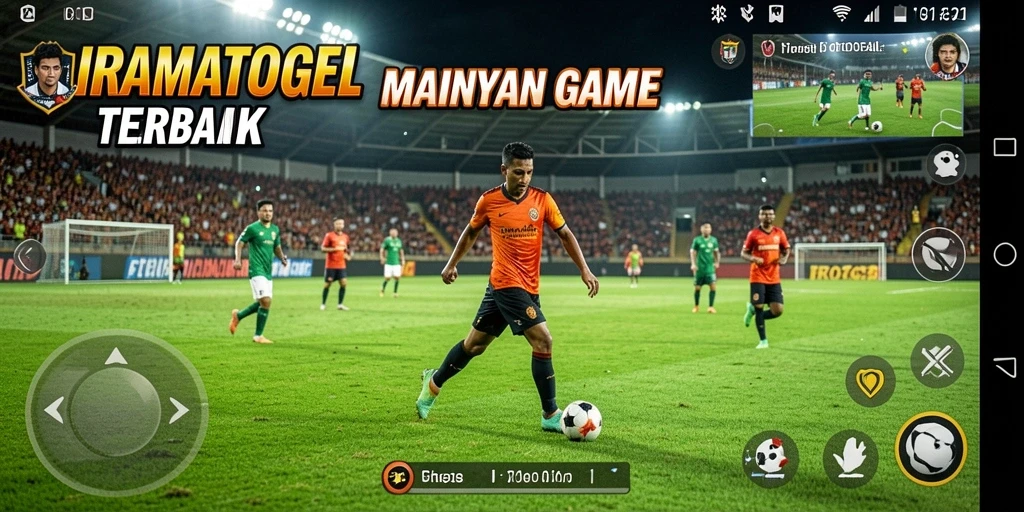 Tampilan gameplay Football yang memukau di IRAMATOGEL.