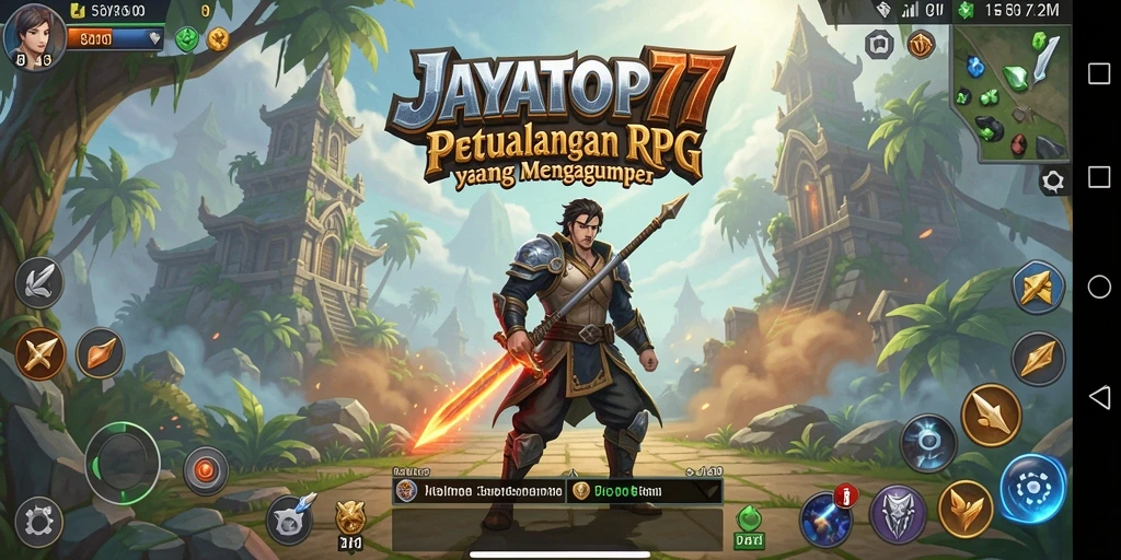 Tampilan gameplay epik di JAYATOP77 dengan pertarungan yang mendebarkan.