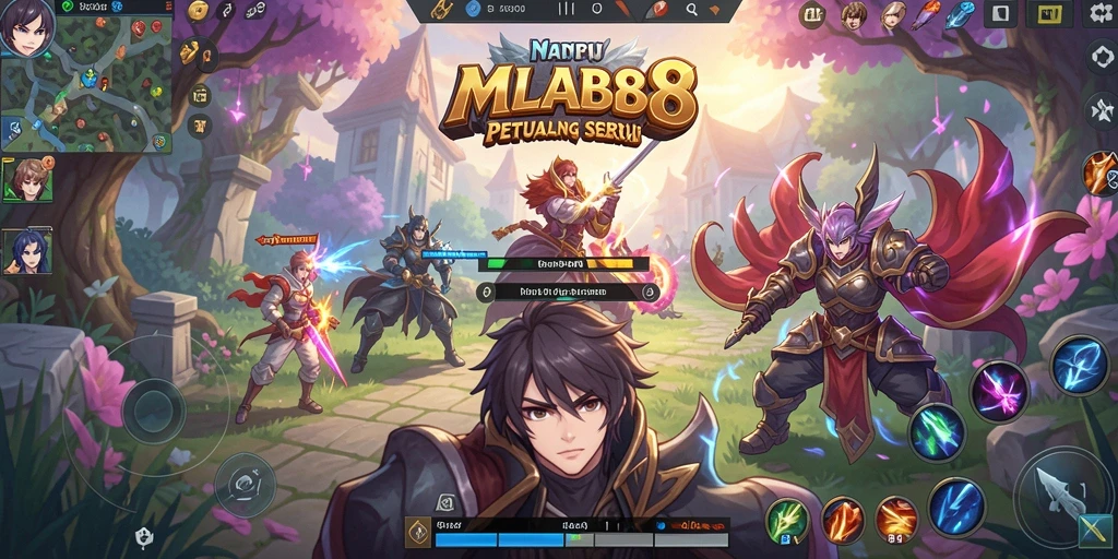 Tampilan gameplay anime yang memukau dan menegangkan.