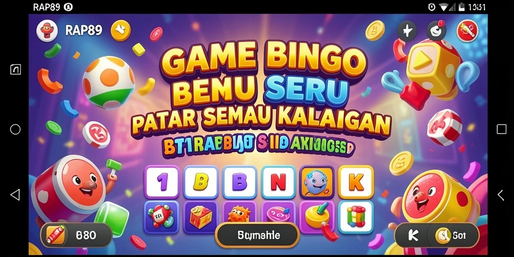 Tangkapan layar gameplay RAP89 yang menampilkan keseruan permainan Bingo.