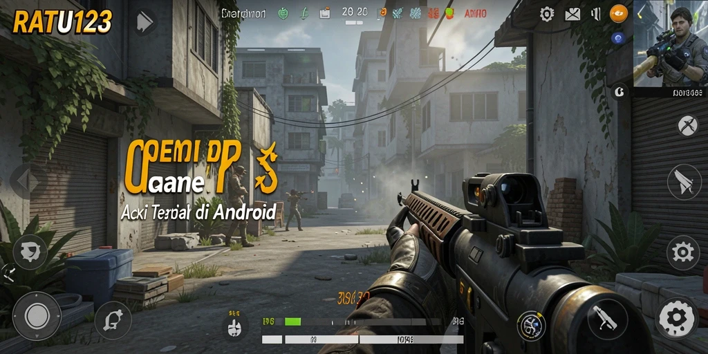 Gameplay mendebarkan dalam RATU123 dengan aksi FPS yang intens.