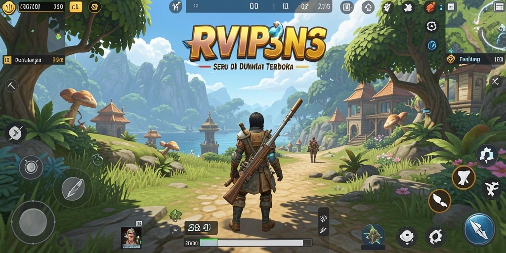 Tampilan gameplay Open World yang menakjubkan dan interaktif.