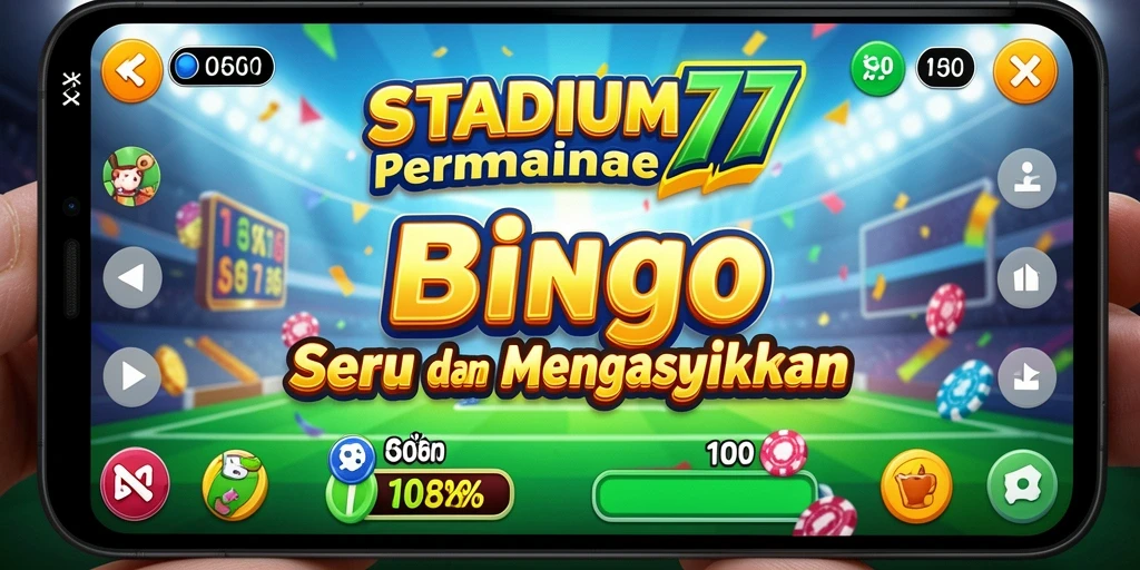 Tampilan menarik gameplay Bingo di STADIUM77 yang seru.