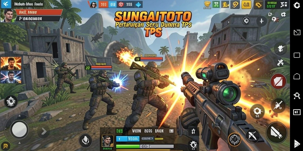 Tampilan utama gameplay SUNGAITOTO yang menegangkan dan penuh aksi.